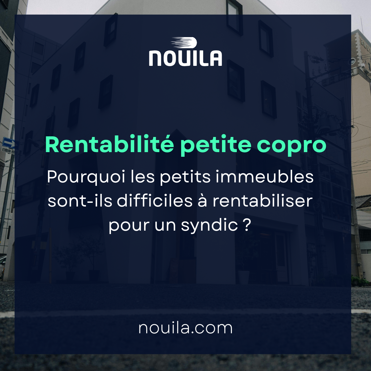 Copropriété Externalisation de la comptabilité - NOUILA 51 Petites copropriétés analysee pour leur rentabilite